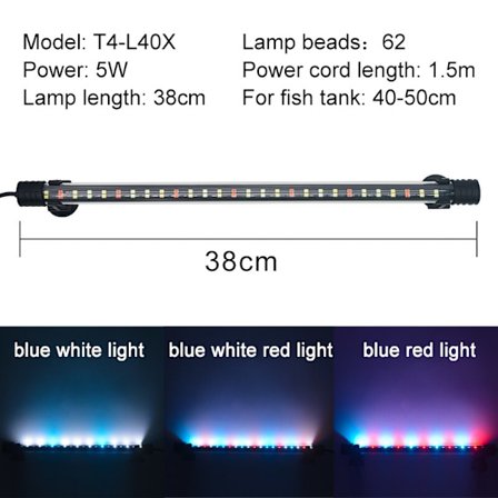 Aquarium Light LED Vattentät Fish Tank Light Unde