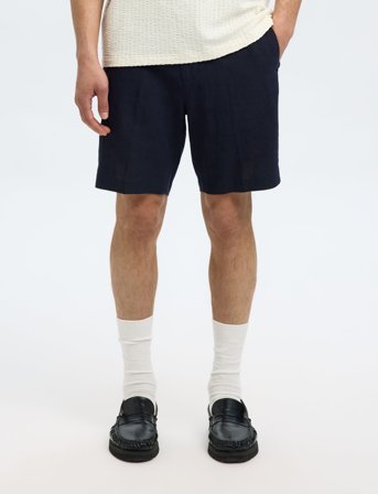 Selected Slhregular-Leroy Linen Bld Shorts Noos - Navy - S