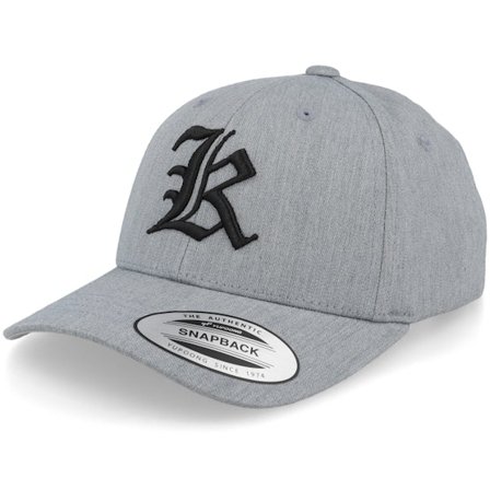Kinder Kiddo Cap - Grau adjustable Cap - Kinder K Letter 3d Heather Grey Adjustable @ Hatstore