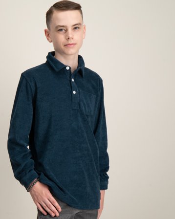 Nikben Terry Studio Blå Skjorter Dreng - Kids Brand Store