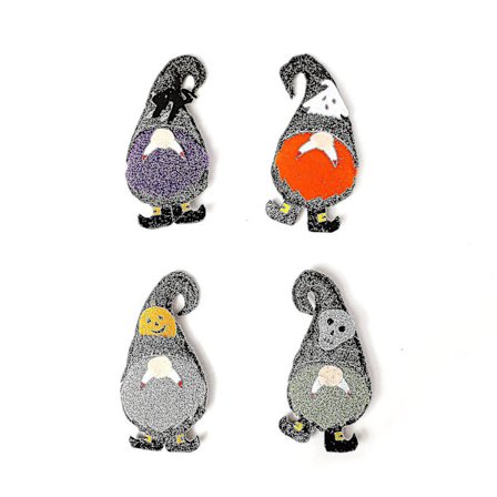 Halloween dekoration Rudolph Dwarf Faceless Doll Ghost Festival Prop Gnom (4st-flerfärgad)