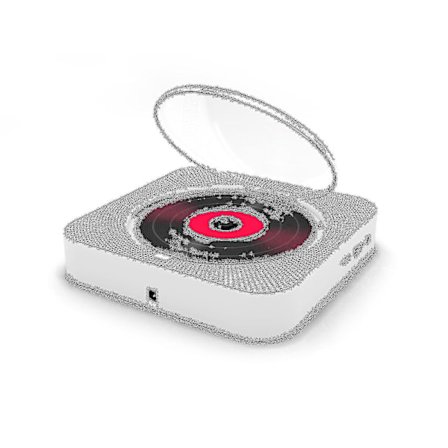 Bærbar CD-afspiller Bluetooth-højttaler Stereo CD-afspiller LED-skærm Vægmonterbar CD-musikspiller med IR-fjernbetjening FM-radio