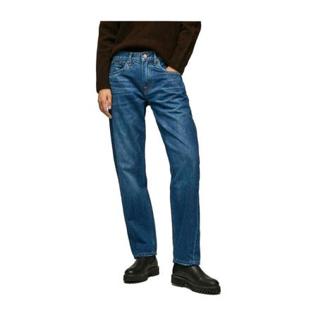 Pepe Jeans, Straight Jeans Blauw, Dames, Maat:W26 L30,elastisch