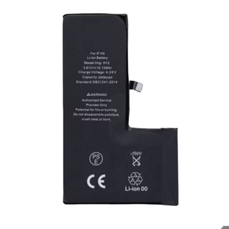 iPhone XS:n sisäinen akku Li-ion 2658mAh 3.81V H4 Musta