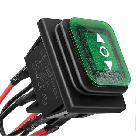 2025 Senaste Modell DC 12V 10A 6 Stift 3 Positioner (PÅ)-Av-(PÅ) AC 110V-220V