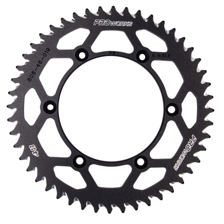 Zadní Rozeta Proworks Aluminium Černá - Suzuki RM-Z 450 2005-2026