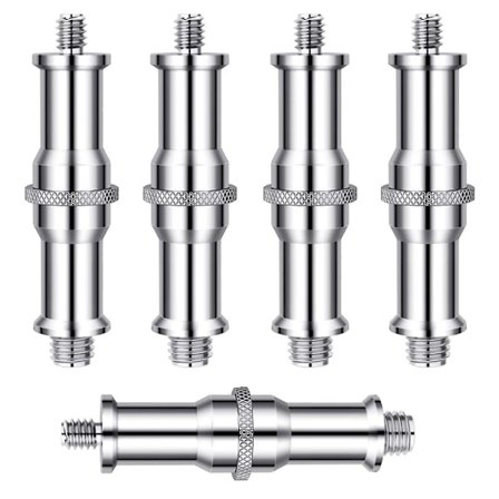 5 stk Standard 1/4 til 3/8 tommer Metal Han Konvertering Gevindskrue Adapter Spigot Stud