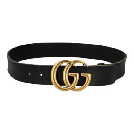 Gucci Vintage Pre-owned Læder baelter Sort, Dame Vintage Accessories, Størrelse: ONE Size