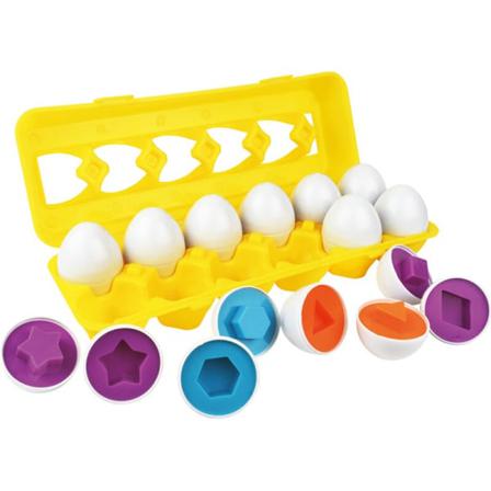12 Delar Baby Baby Ägg Set Toy Pussel Game Recognition Color