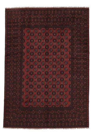 Medallón Afghan Fine Alfombra 197X286 Lana