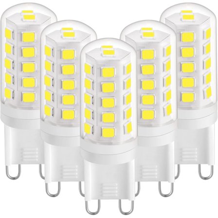 G9 LED-pære 3W Naturlig Hvit 4000K, G9 LED-pærer 420LM, Tilsvarende 28W 40W Halogenpære, G9 LED Maispærer