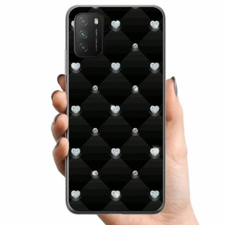 Xiaomi Poco M3 Tpu Mobilskal Bling Heart