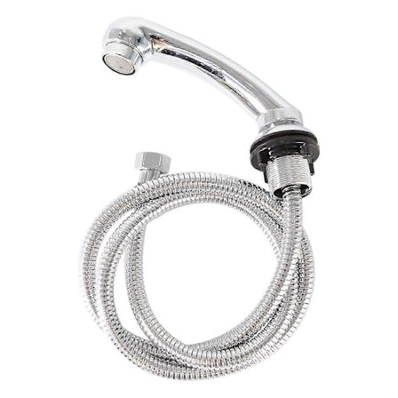 Schampoblandare med slang Handhållen för frisörsalong Babershop Svart