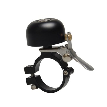 IC Cykelklokke Klassisk messingcykelklokke til cykelringklokke med højt lydklokker til landevejsmountainbike styre Voksne (sort)