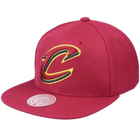 Mitchell & Ness - NBA Rouge snapback Casquette - Cleveland Cavaliers Team Ground 2.0 Maroon Snapback @ Hatstore
