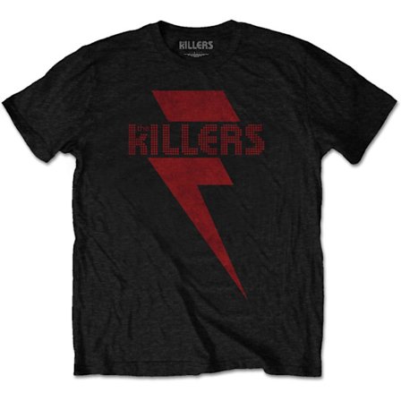 The Killers Unisex Adult Lightning Bolt T-Shirt XXL Svart/Röd