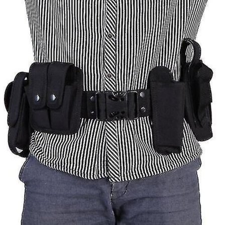 Taktiskt Polisbälte med Fickor och Holster