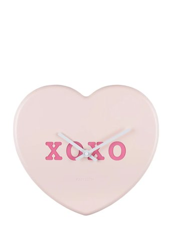 KARLSSON | Wall Clock Heart Candy Soft Pink | H:27CM