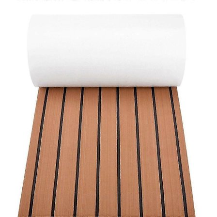 6MM Selvklebende EVA Skum Teak Plate Marine Båt Yacht Syntetisk Dekke Skum Gulvmatte Gulv B