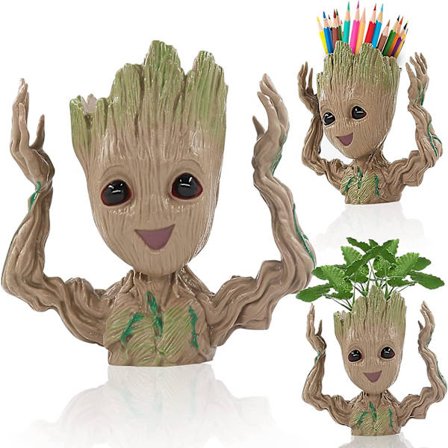Baby Groot Kukkaruukku, Sarjakuva Baby Groot Kasviruukku Viemäröintireiällä, Luova Sisäkukkaruukku