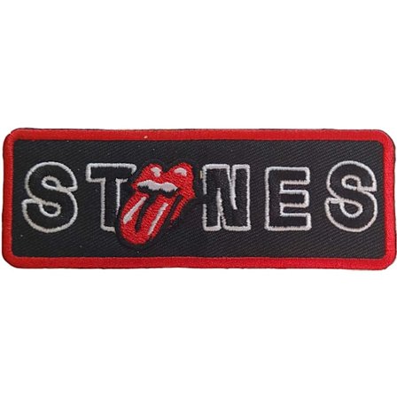 The Rolling Stones No Filter Logo Bordered Iron On Patch One Si