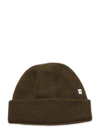 Slhmerino Wool Sailor Rib Beanie B Brown Selected Homme