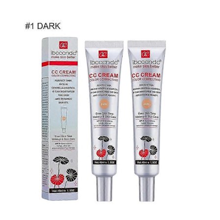 1-3X CC Cream Fargekorrigerende CC Cream Lett Mørk 2STK