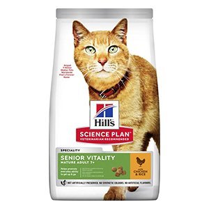 Hills SP Cat Senior Vitality 7+, Chicken with Rice - Dyrenes Butik