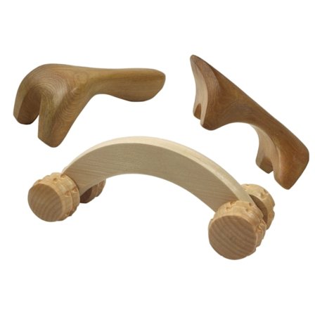 Massageredskaber i træ - forskellige former til behagelig afslapning