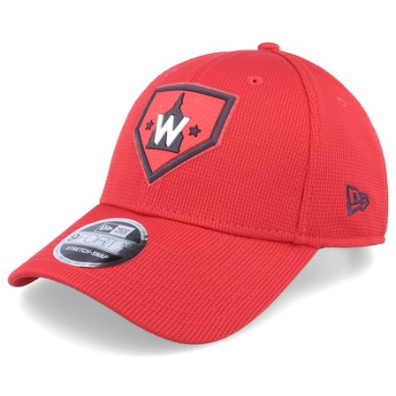 New Era - MLB Red adjustable Czapka Z Daszkiem - Washington Nationals MLB21 Onfield Clubhouse 9FORTY Adjustable @ Hatstore
