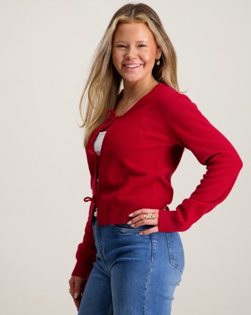 Sofie Schnoor Cardigan Rouge Pulls Fille - Kids Brand Store