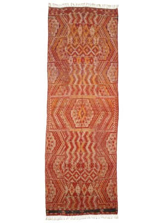 Anudada A Mano Berber Moroccan - Mid Atlas Vintage 156X465 Alfombra De Lana Pequeño