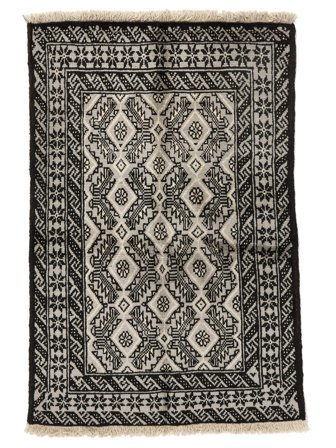 Beluch Vloerkleed Oosters Zwart/Bruin (Wol, Perzië/Iran)