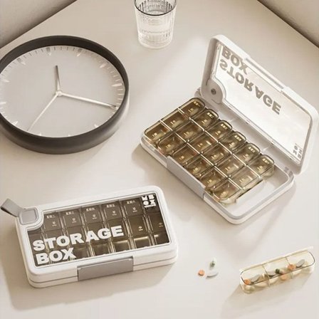 Pill Organizer Medicin Divider HVID