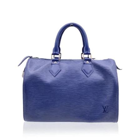 Louis Vuitton Vintage, Pre-owned Leather louis-vuitton-bags Blauw, Dames, Maat:ONE Size