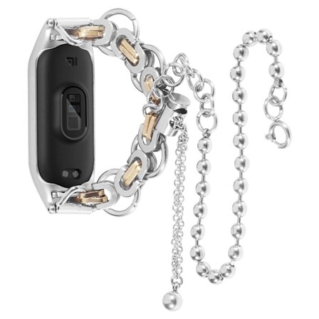 Xiaomi Mi Band 7 snyggt klockarmband i rostfritt stål - Silver / Guld
