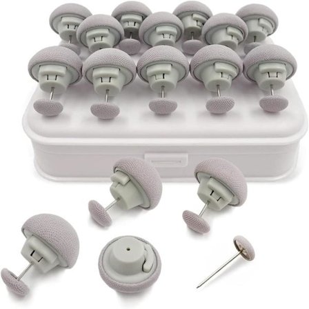 16 stk. Dyneclips - Fastgørelser, Skridsikre, Blødt Stof, Til Dyner & Puder