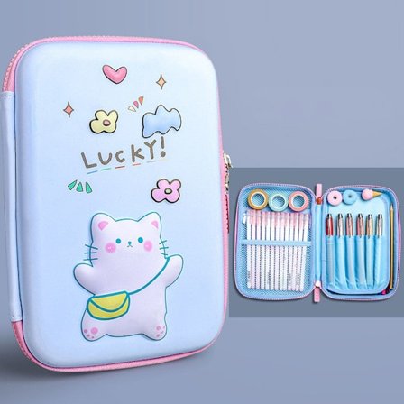 Kawaii School Penaalit Paperitarvikkeet Estuche 3D