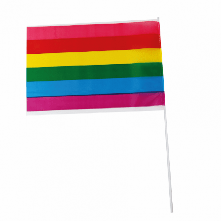 Regnbåge handflagga