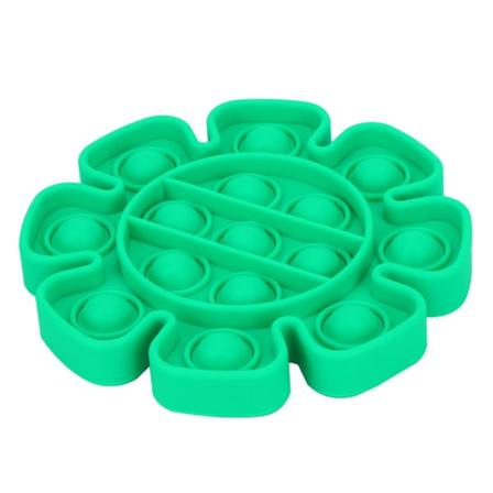 Pop it Fidget Toy Push Bubble Sanselegetøj Stressbold Børnespil - Perfet Green - Flower
