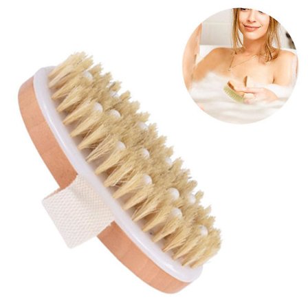 Body Brush Compatible With Wet Or Dry Brushing - Gentle Exfoliating Compatible With Softer, Glowing Skin - Get Rid Of Your Cellulite And Dry Skin, Imp