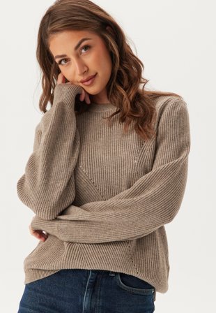 Object Collectors Item Objditte Re L/S KNIT PULLOVER Klær