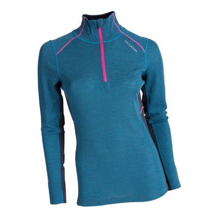 Ulvang Rav 100% Turtle Neck With Zip Women's Women base layer tops Blue XS