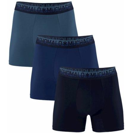 Muchachomalo 3-pack Logo Waistband Boxer Briefs , Blauw , Heren , Maat: L BoxerKorte Broek
