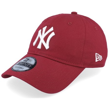 New Era - MLB Rosa unconstructed Caps - New York Yankees League Essential 9TWENTY Cardinal/White Dad Cap @ Hatstore