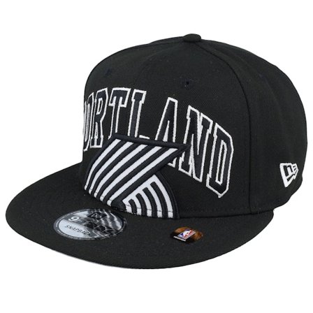 New Era - NBA Svart snapback Caps - Portland Trail Blazers 9FIFTY NBA Tip Off 23 Black Snapback @ Hatstore