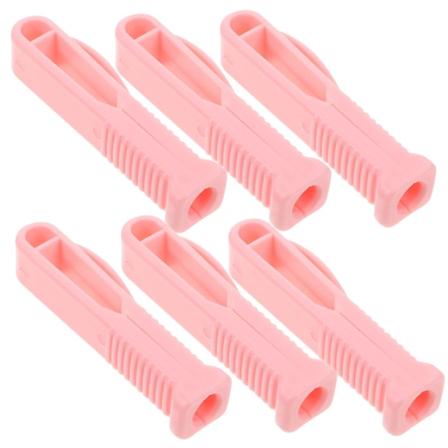 6st plastampullöppnare Groove Design Vial Breaker Professionell miniflasköppnare Pink 6.5X1.5X1.5CM