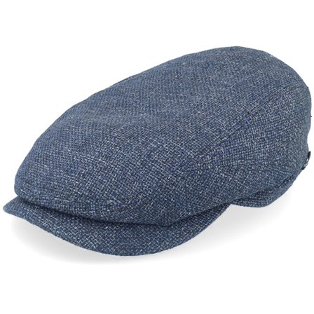 Stetson - Azul flatcap Gorra - Driver Virgin Wool/Linen Blue Flat Cap @ Hatstore