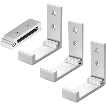 4 st hopfällbar krok Vikbar klädhängare, vägg av aluminiumlegering H