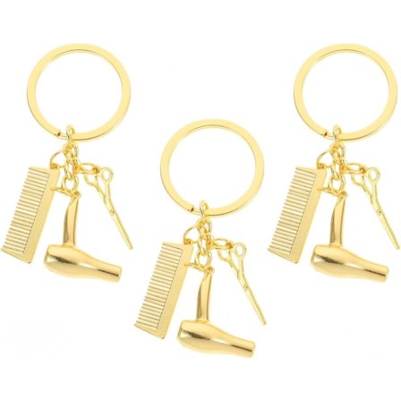 3 stk. vask, klip, føntørrer nøglering skoletaske dekoration nøglekæde vedhæng dekorationer nøglering til nøgler nøgleringe